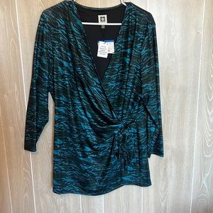 Anne Klein wrap tunic